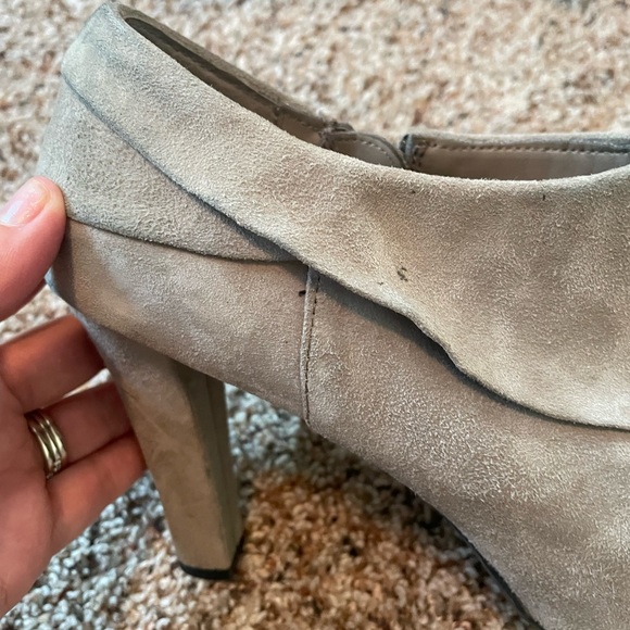 Me Too Grey Suede Booties - Picture 5 of 6
